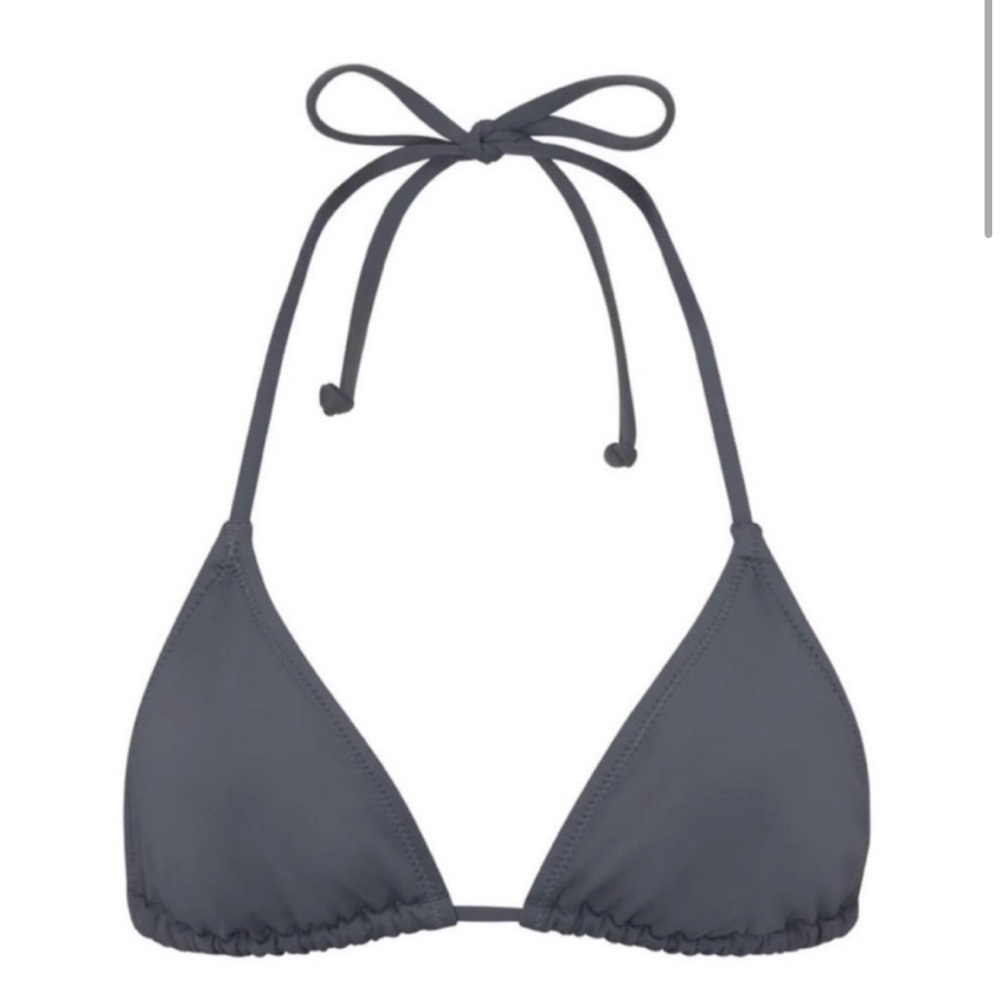 SKIMS Dark Gray Bikini Top